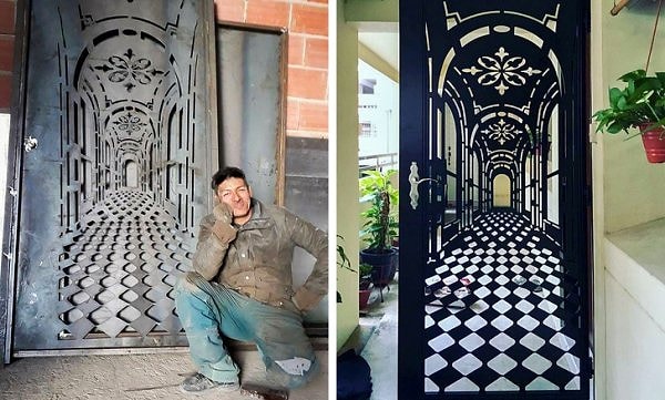 5. Невероятная дверь с 3D-эффектом!