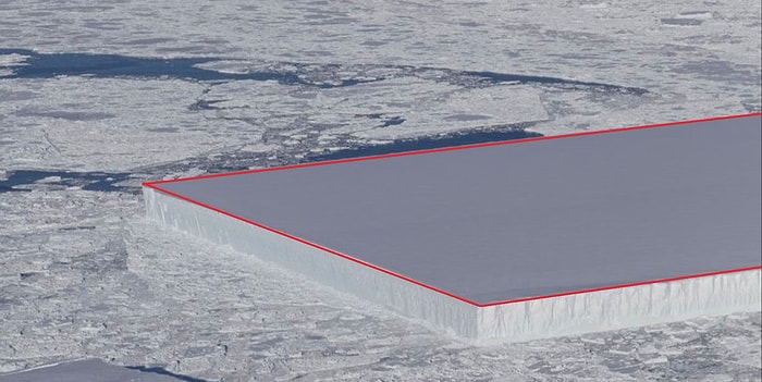 Чудо или предвестник беды? В Антарктиде найден айсберг идеальной прямоугольной формы