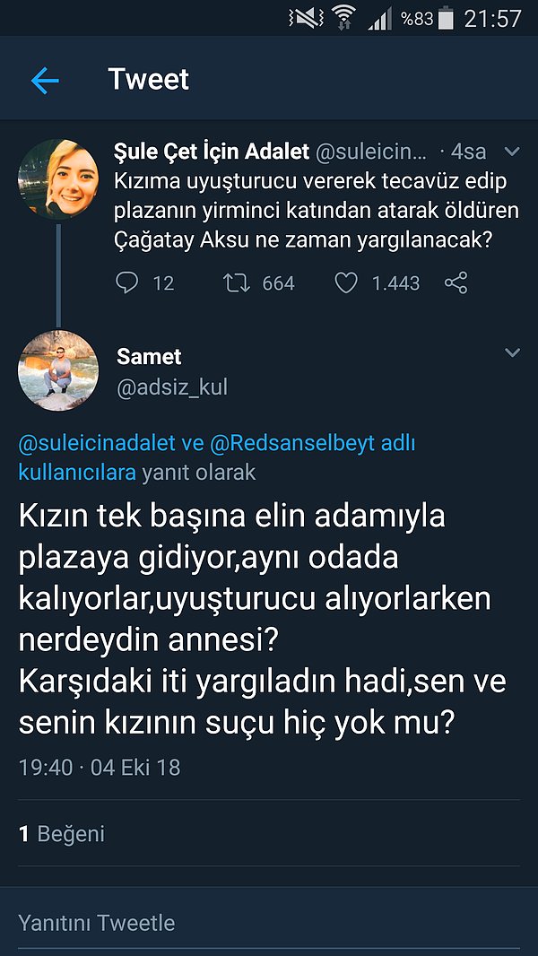 3. Feci bir şekilde öldürülen genç bir kadının arkasından konuştuğumuz yetmedi, bir de annesine ahkam kestik, "O saatte orada ne işi vardı?" diyerek ne kadar kötü niyetli olduğumuzu cümle aleme gösterdik.