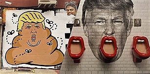 Kendini Dünyanın Muhtarı Sanan Trump'ın Ayarsızlıklarına Cevap Niteliğinde Yaratıcılık Fışkıran Protestolar