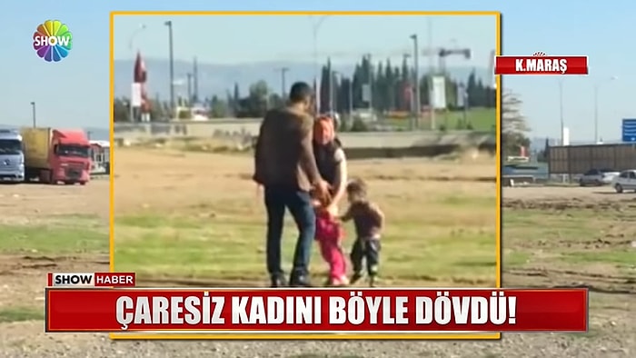 Kucağında Bebeği, Yanında İki Çocuğu Varken Kocasından Dayak Yiyen Kadın