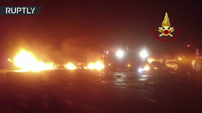 Buna Yürek Dayanmaz! Yüzlerce Maserati Alev Alev Yandı!