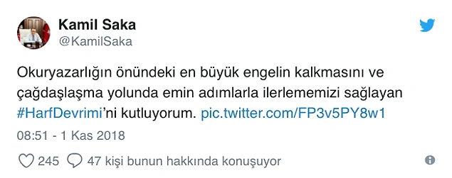 1 Kasım 1928: Bugün Harf Devrimi'nin 90. Yıl Dönümü