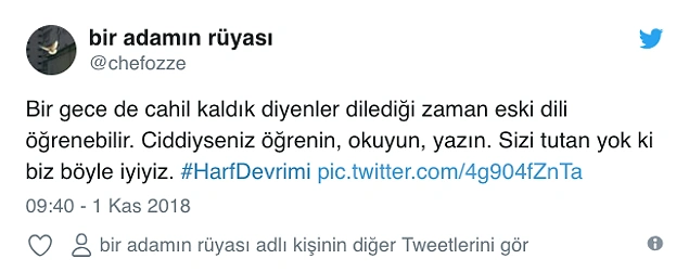 1 Kasım 1928: Bugün Harf Devrimi'nin 90. Yıl Dönümü