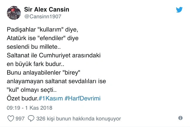 1 Kasım 1928: Bugün Harf Devrimi'nin 90. Yıl Dönümü