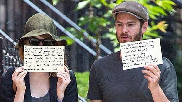 1. Эмма Стоун и Эндрю Гарфилд