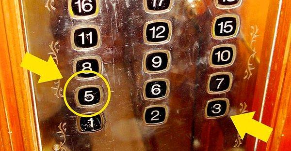 8. Birçok asansörde '4' rakamından kaçınılıyor...