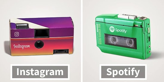 Вот как выглядели бы популярные приложения, если бы они появись в 80-е годы