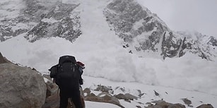 Dağın Yamacından Hızla Üzerlerine Gelen Çığın Altında Kalan Film Yapımcıları