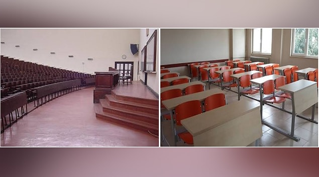 1. Üniversitede sınıfı olarak hayal edilen-İlk dersin gerçekleştiği sınıf