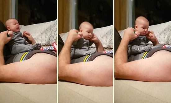 Geleceğin Motor Şampiyonu Geliyor: Babası Motor Simülasyonu Yapınca Ağlamayı Kesen Bebek