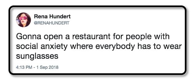 3. A restaurant for people with social anxiety...
