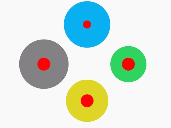 5. Красные круги разного размера?