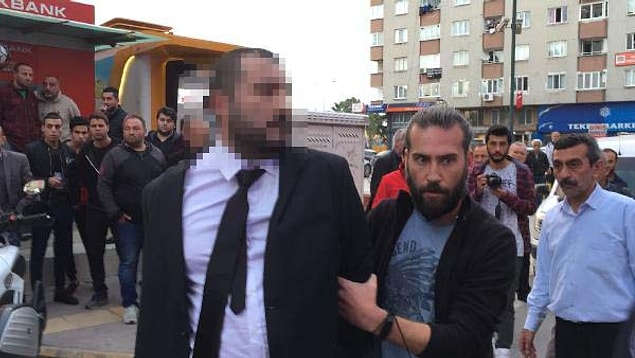 Ters kelepçeyle gözaltına alındı