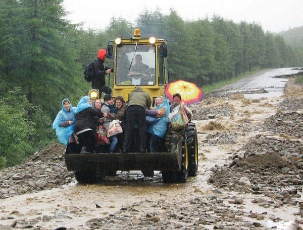 19. Вот такая импровизированная маршрутка