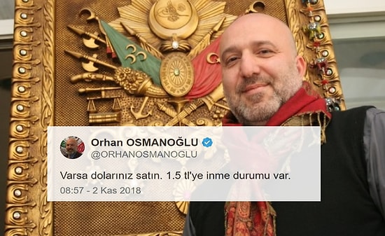 Abdülhamit'in Torunu Orhan Osmanoğlu'ndan Döviz 'Tüyosu': 'Doları Olan Satsın 1.5 TL'ye İnme İhtimali Var'