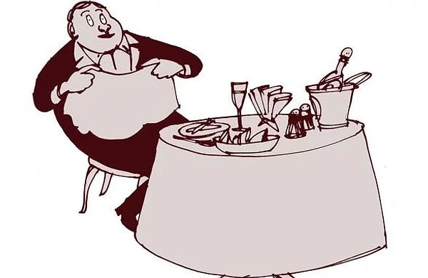 1. Как только садишься за стол, нужно сразу же положить салфетку на колени.