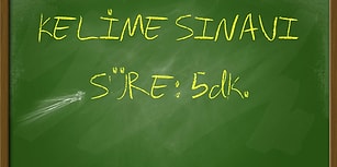 Bu Kelime Testinden Geçebilecek misin Bakalım?
