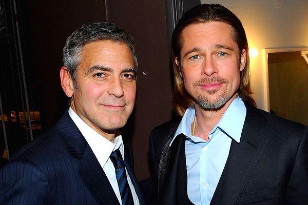 12. George Clooney & Brad Pitt