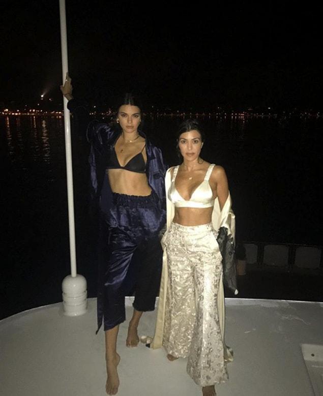 Kourtney Kardashian preferred a current photo with her little sister to celebrate her birthday!