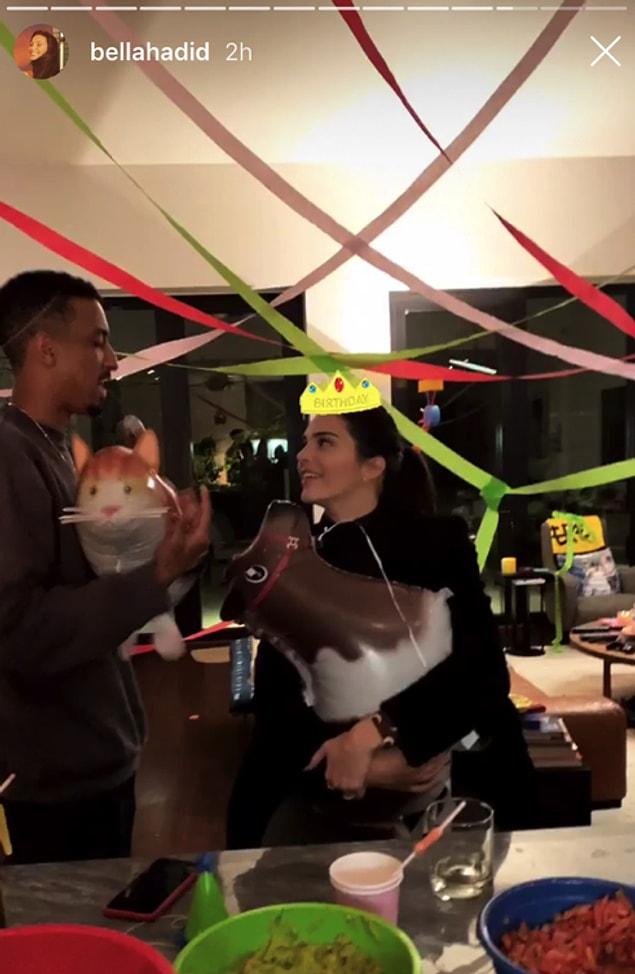 One of her best friend Bella Hadid threw her a party complete with plenty of snacks!