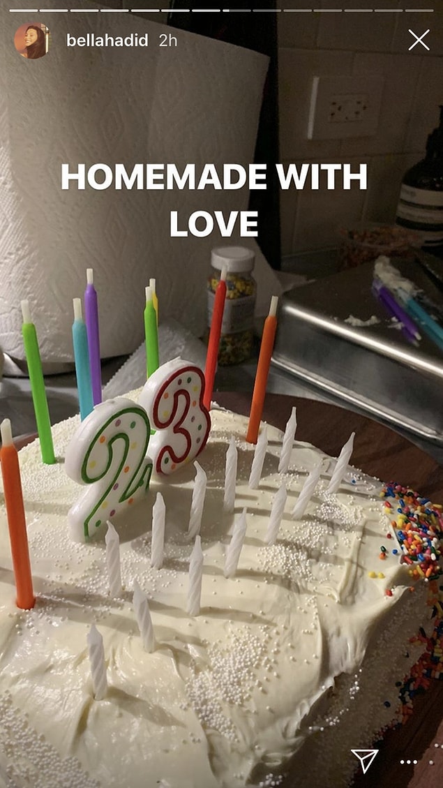 Also she made her an adorable homemade cake.