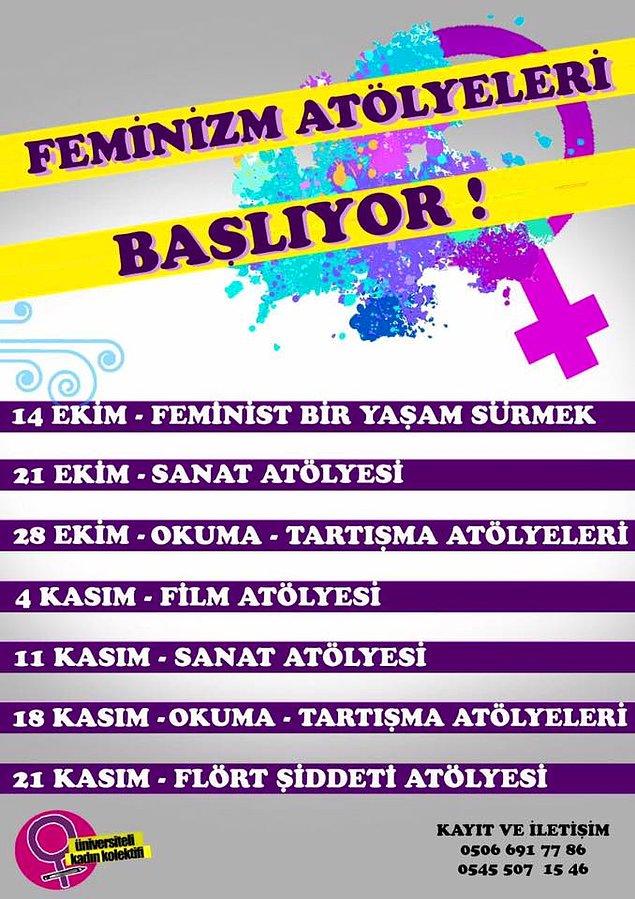 Ankara feminizm atölyeleri programı