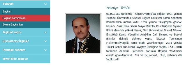 Çöker’in yerine Zekeriye Tüysüz atandı. Tüysüz’ün 2 Kasım’dan itibaren yeni görevine başladığı açıklandı.