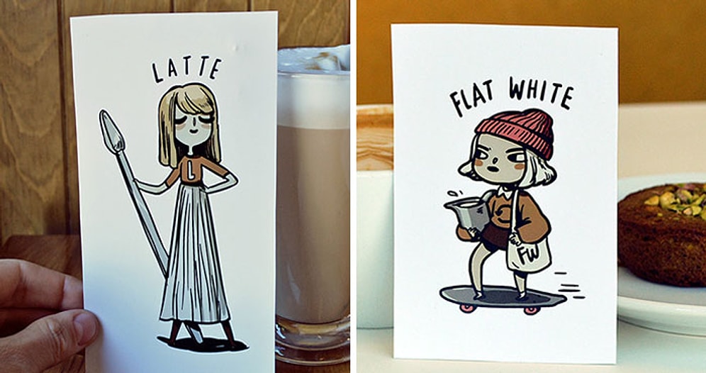 Вам капучино или эспрессо? Кофе вдохновил девушку на создание иллюстраций с очень милыми персонажами
