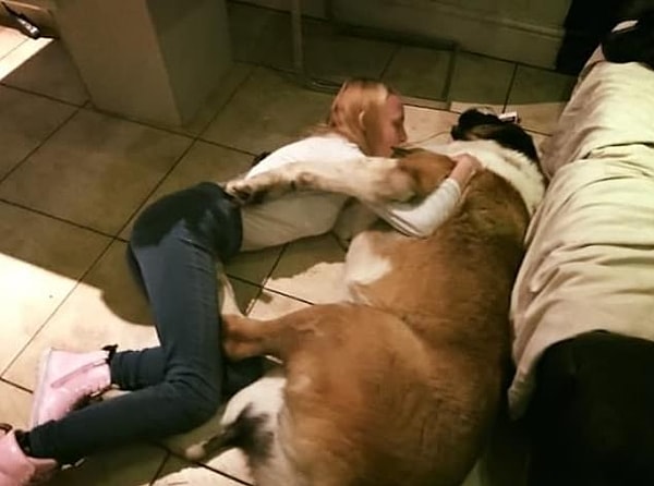 6. Женщина говорит, что люди не понимают, как плохо влияют на собак фейерверки, а она сама считает, что в наше время в салютах нет никакой нужды.