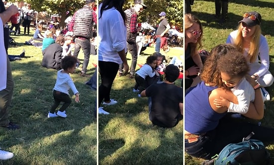 Parktan Ayrılma Vakti Geldiğinde Herkese Sarılarak Vedalaşan Ufaklık