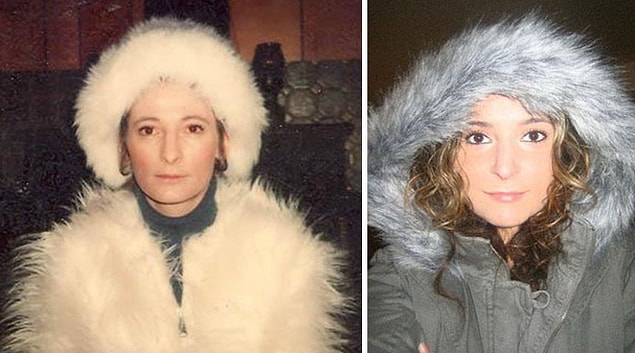 14. Anne ve kızı. Her ikisi de aynı yaşta.