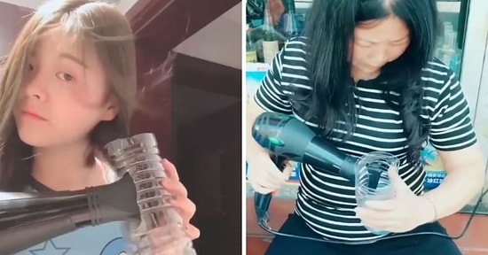 Делаем локоны при помощи бутылки и фена для волос