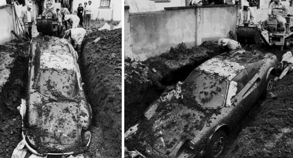 Гоночный Ferrari, кладбище XVIII века и другие сумасшедшие находки, которые люди нашли у себя во дворе