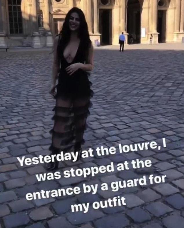 25-year-old blogger just wanted to visit the Louvre Museum in Paris.