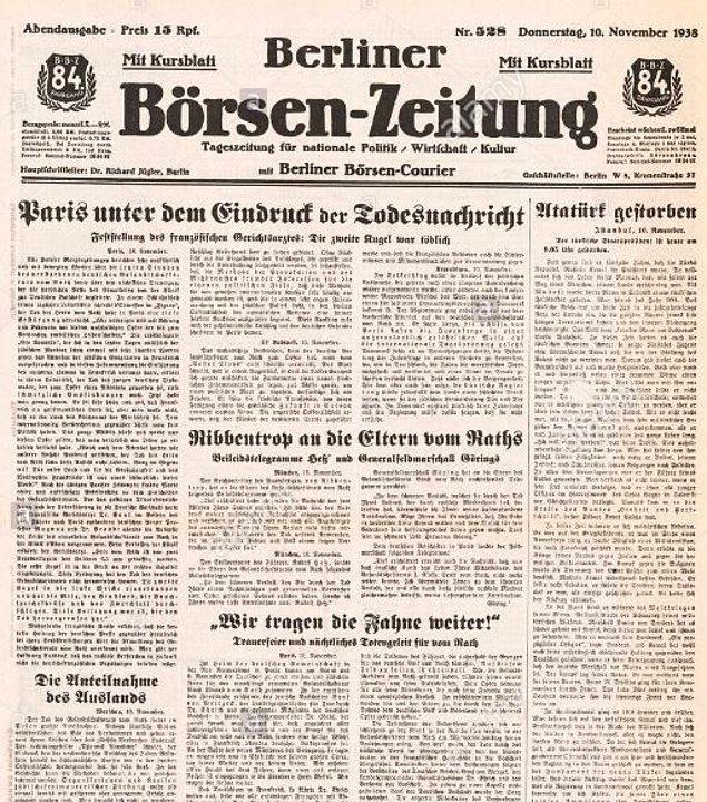 13. Alman basınından "Börsen-Zeitung"