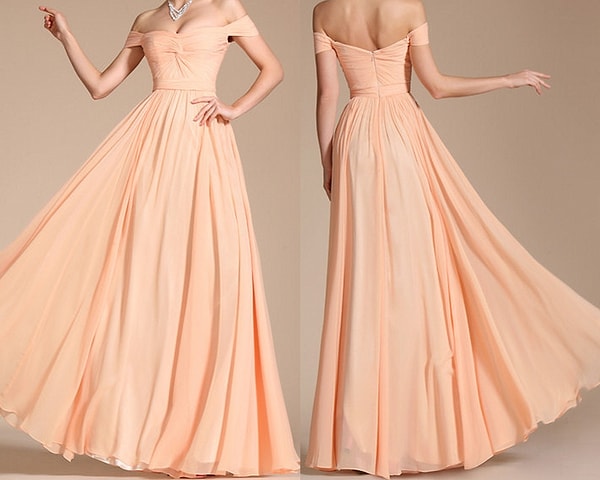 3. Теперь настала пора выбирать оранжевое платье: