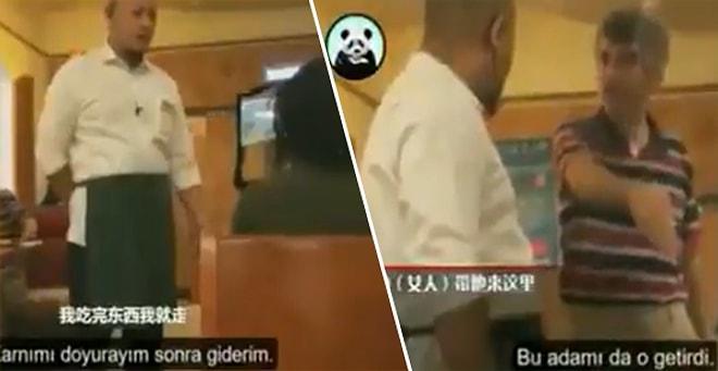 Çin'de Garsonun Restorandan Kovmaya Çalıştığı Kötü Görünümlü Kişiyi Masasına Davet Eden Türk