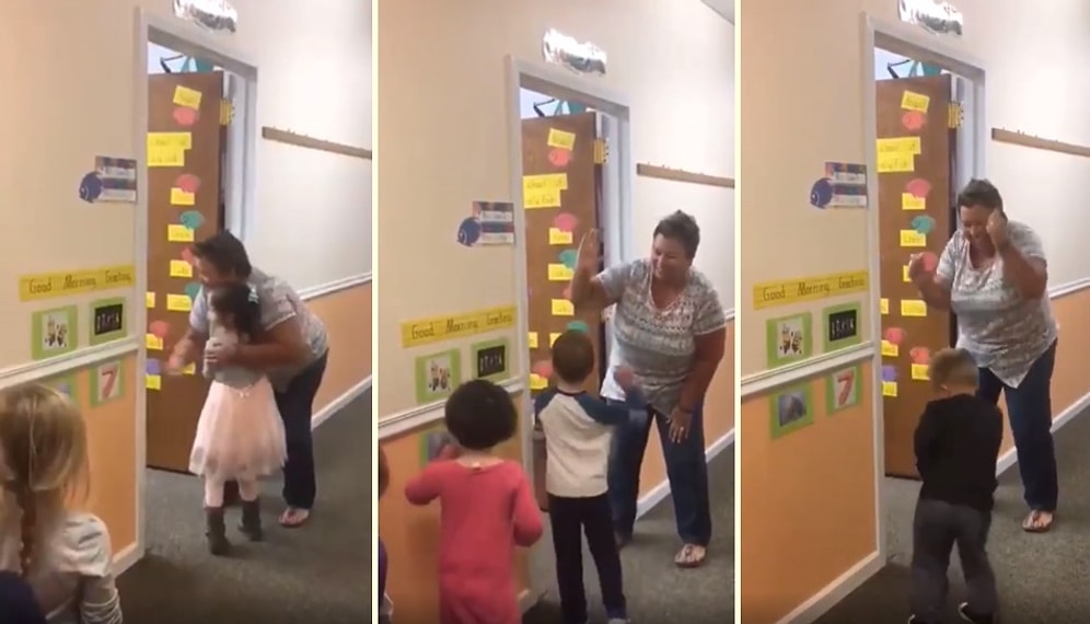 Her Öğrencisini Onların Seçtikleri Şekillere Göre Farklı Farklı Selamlayan Muhteşem Öğretmen