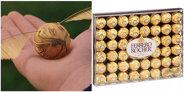 2. "The Golden snitch in Harry Potter is nothing but a Ferrero Rocher on Red Bull."