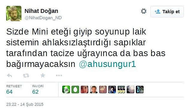 2. Özgecan Aslan'ın katledilmesi hakkında şu şekilde yorum yapan Nihat Doğan büyük tepki çekmişti.