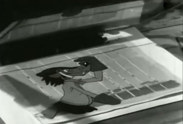 «Заяц у меня сразу получился, — рассказывал В. Котёночкин, — с голубыми глазками, розовыми щечками, вообще очень положительный».