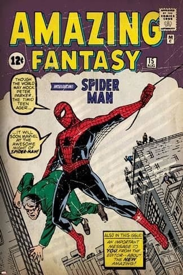 7. В 1962 году Стэн представил миру Человека-паука. До появления этого персонажа подростки в комиксах всегда были лишь помощниками супергероям.