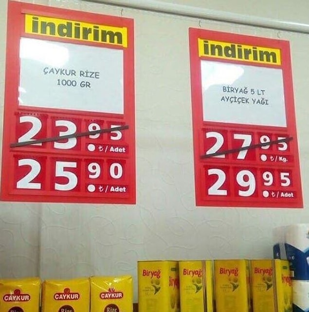 9. İndirim olduğuna emin miyiz?