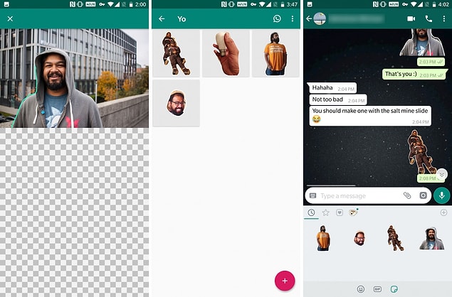 Geçtiğimiz günlerde yayınlanan bir Android uygulama ile birlikte WhatsApp'ta kendi sticker'larınızı oluşturabiliyorsunuz.
