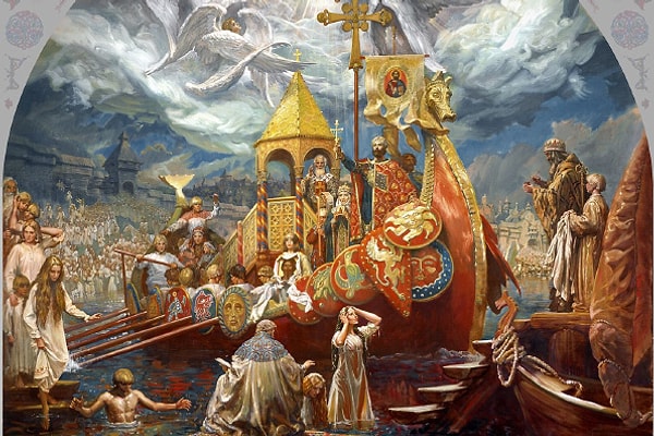 2. В каком году произошло крещение Руси?