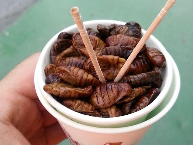 9. Silkworm Pupae - Korea