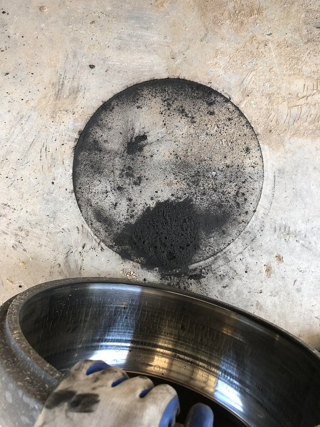 1. "Dust from a break drum looks like a moon."