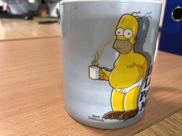 13. "My tea spilled a bit, and dried nicely over Homer’s coffee cup."