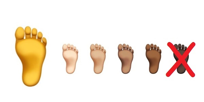 Пользователям не понравились новые эмодзи от Apple: "Стопы у африканцев не черные!"